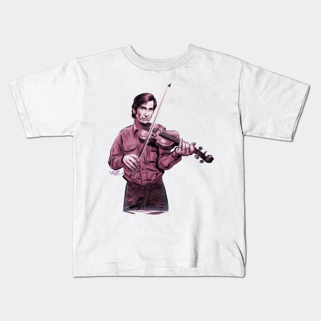 Townes Van Zandt - An illustration by Paul Cemmick Kids T-Shirt by PLAYDIGITAL2020